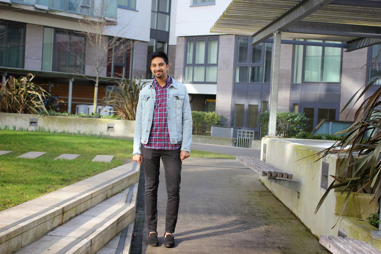 OOTD: Denim & Cherry Checks OOTD: Denim & Cherry Checks